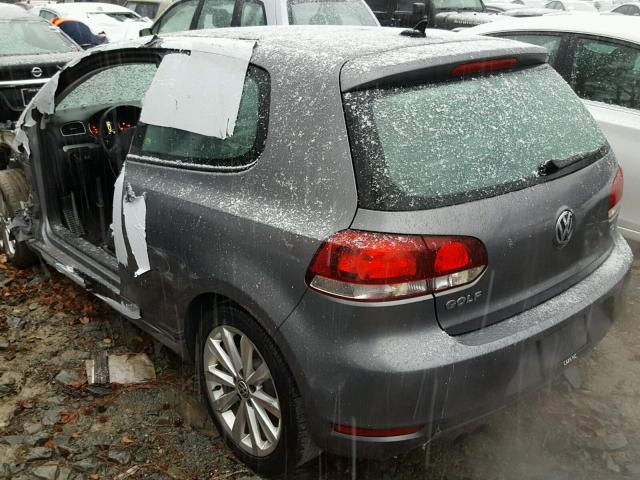 WVWMM7AJ3CW158338 - 2012 VOLKSWAGEN GOLF 灰色 照片 3