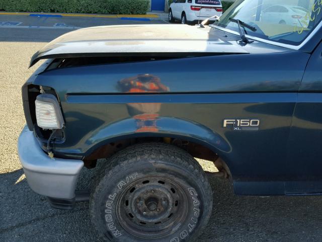 1FTDF15Y2SLA30056 - 1995 FORD F150 GREEN photo 9