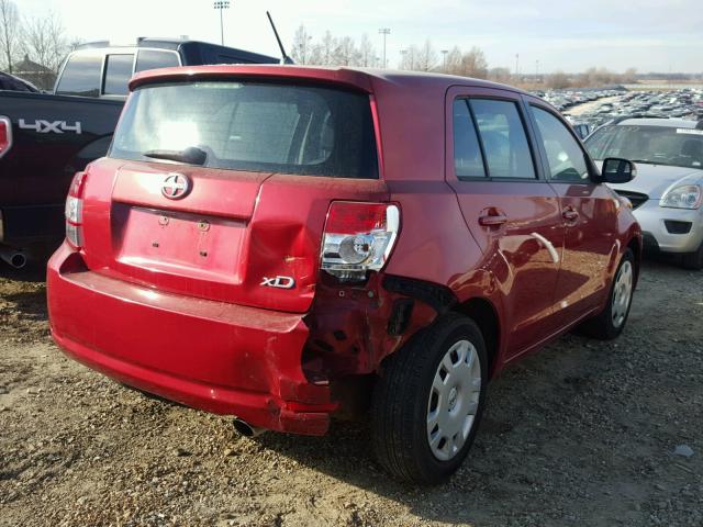 JTKKU10418J026496 - 2008 SCION XD RED photo 4