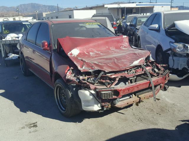 JHMEH9694SS019780 - 1995 HONDA CIVIC EX RED photo 1