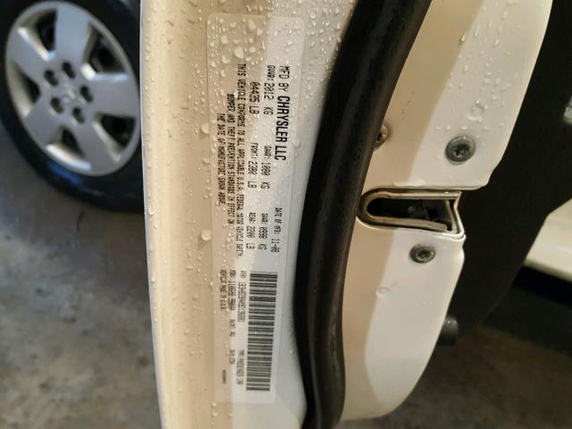 1B3HB28A09D196681 - 2009 DODGE CALIBER SE WHITE photo 10