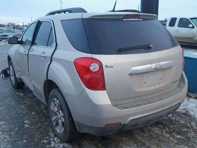 2GNALDECXB1293698 - 2011 CHEVROLET EQUINOX LT GOLD photo 3