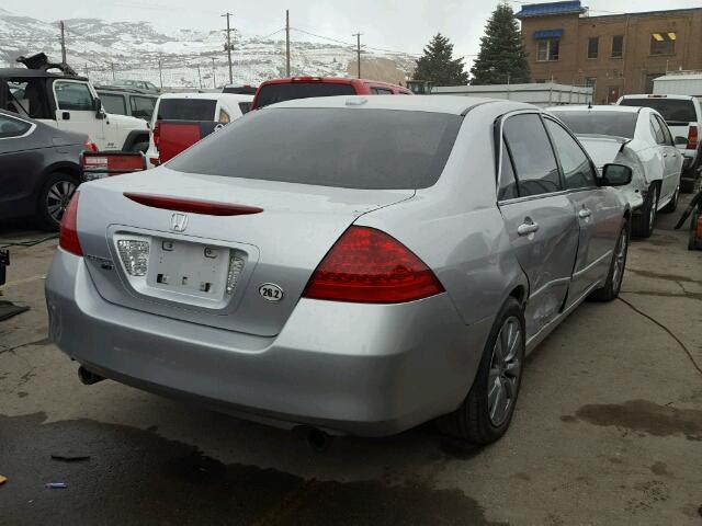 1HGCM66566A053345 - 2006 HONDA ACCORD EX SILVER photo 4