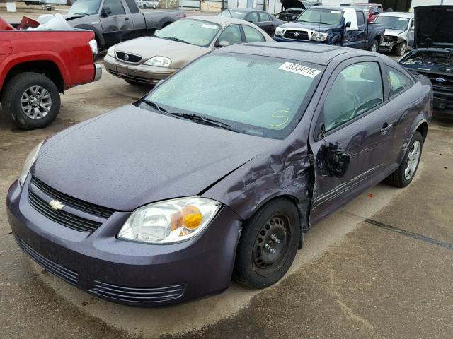 1G1AK15FX67618551 - 2006 CHEVROLET COBALT LS PURPLE photo 2