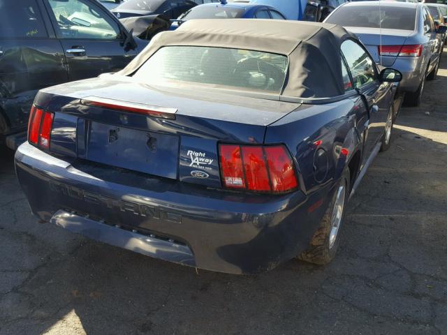 1FAFP44463F425692 - 2003 FORD MUSTANG BLUE photo 4