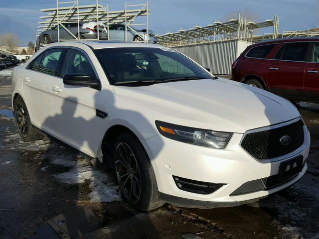 1FAHP2KT2DG192817 - 2013 FORD TAURUS SHO WHITE photo 1