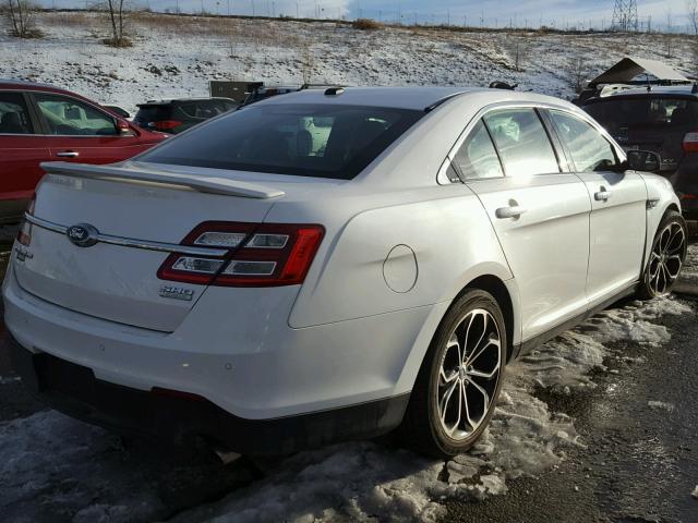 1FAHP2KT2DG192817 - 2013 FORD TAURUS SHO WHITE photo 4