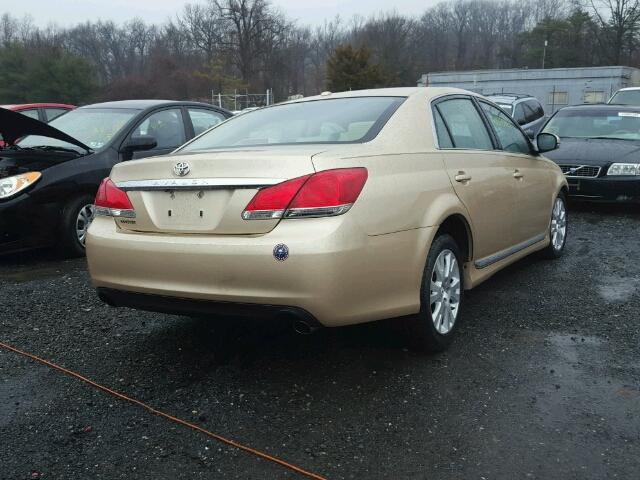 4T1BK3DBXBU434563 - 2011 TOYOTA AVALON BAS GOLD photo 4