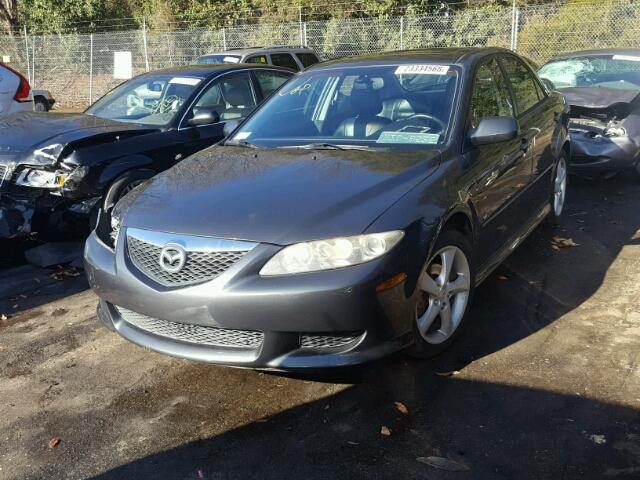 1YVHP80D545N89016 - 2004 MAZDA 6 S GRAY photo 2