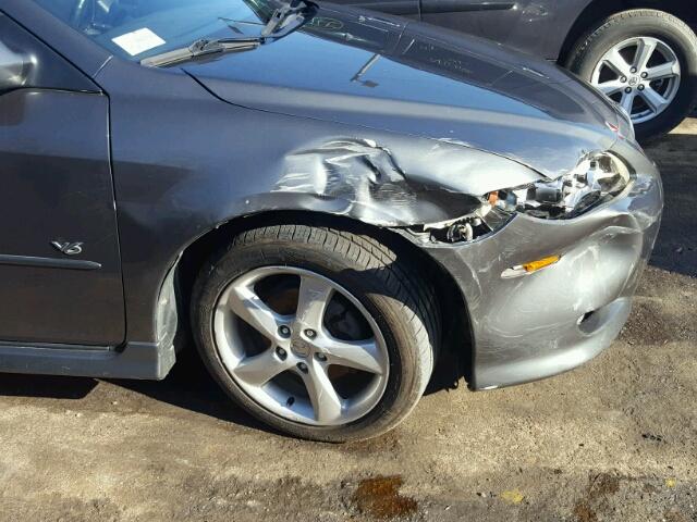 1YVHP80D545N89016 - 2004 MAZDA 6 S GRAY photo 9