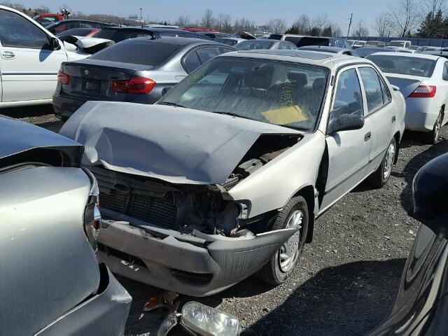 2T1BR12E82C877647 - 2002 TOYOTA COROLLA CE BEIGE photo 2