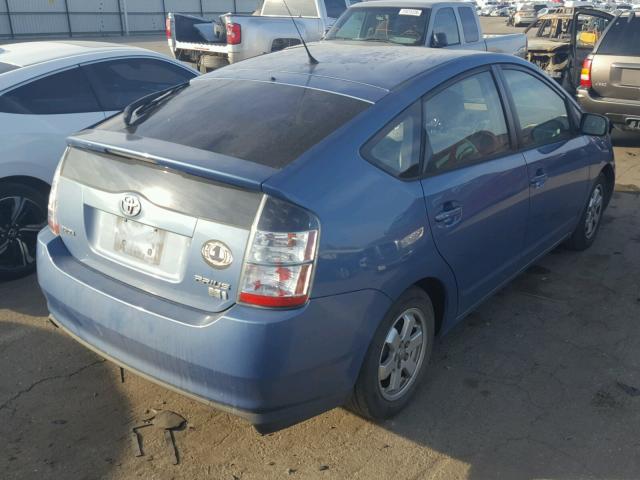 JTDKB20U850125255 - 2005 TOYOTA PRIUS BLUE photo 4