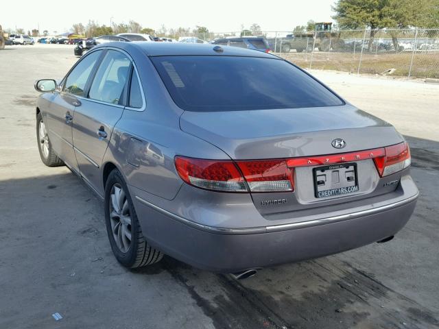 KMHFC46F77A233796 - 2007 HYUNDAI AZERA SE TAN photo 3