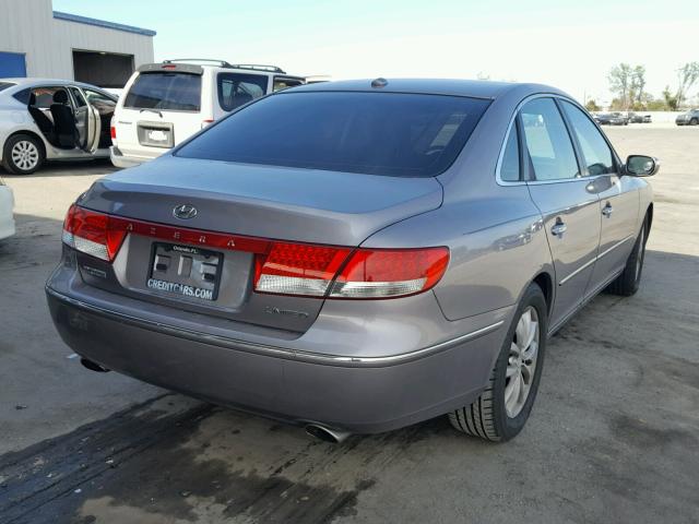 KMHFC46F77A233796 - 2007 HYUNDAI AZERA SE TAN photo 4