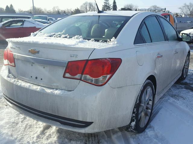 1G1PG5SB1D7315790 - 2013 CHEVROLET CRUZE LTZ WHITE photo 4