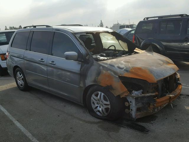 5FNRL38796B090650 - 2006 HONDA ODYSSEY EX GRAY photo 1