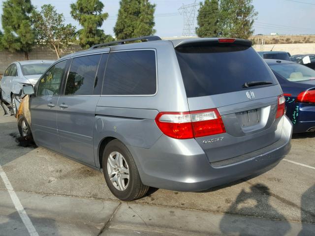 5FNRL38796B090650 - 2006 HONDA ODYSSEY EX GRAY photo 3