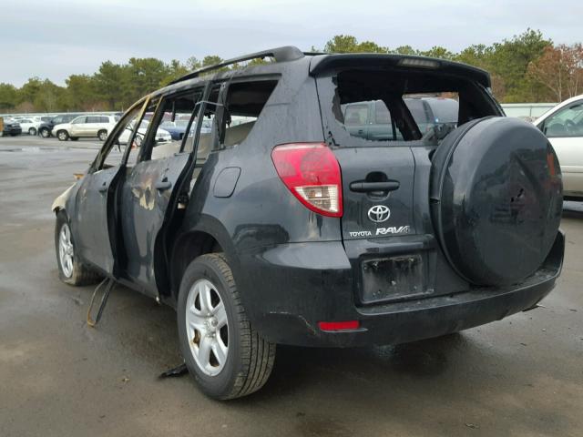 JTMBD33V476054303 - 2007 TOYOTA RAV4 BLACK photo 3