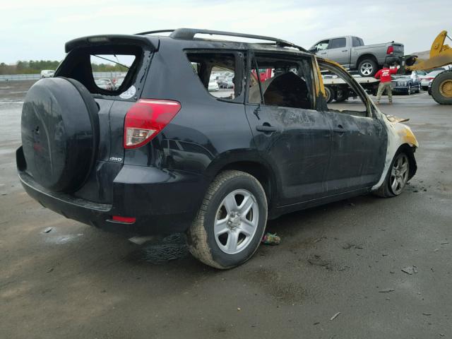 JTMBD33V476054303 - 2007 TOYOTA RAV4 BLACK photo 4