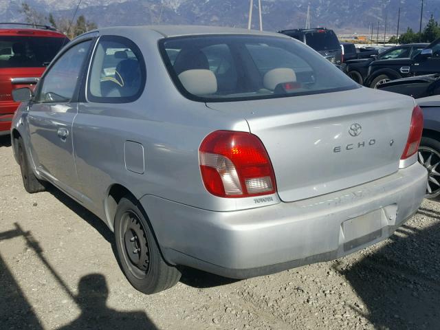 JTDAT123110199697 - 2001 TOYOTA ECHO SILVER photo 3