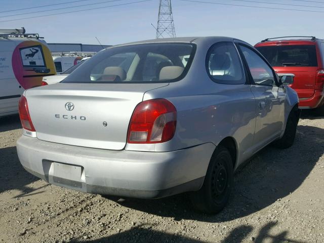 JTDAT123110199697 - 2001 TOYOTA ECHO SILVER photo 4