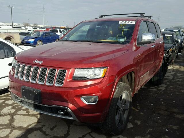 1C4RJFCT0EC555338 - 2014 JEEP GRAND CHER RED photo 2