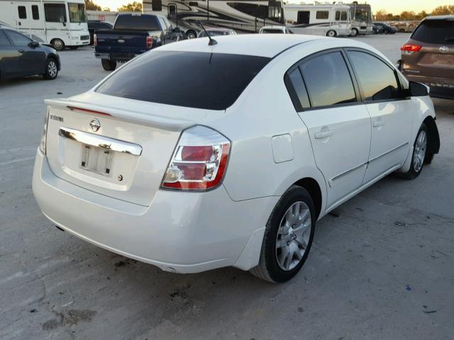 3N1AB6APXCL611385 - 2012 NISSAN SENTRA 2.0 WHITE photo 4