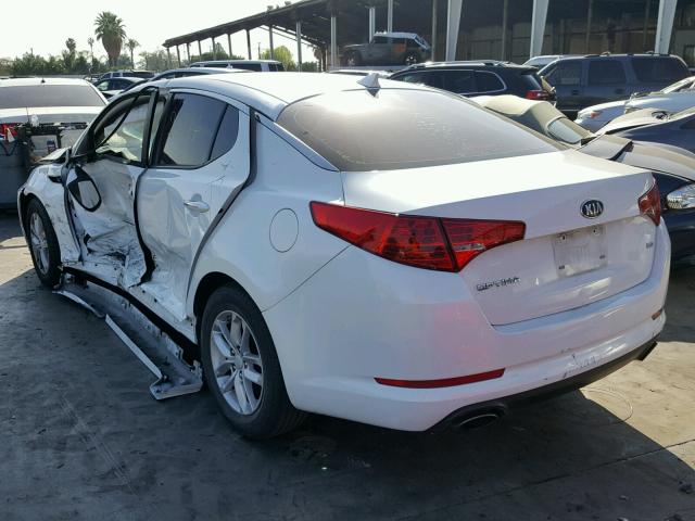 5XXGM4A78DG232548 - 2013 KIA OPTIMA LX WHITE photo 3