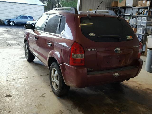 KM8JM12B78U710753 - 2008 HYUNDAI TUCSON GLS RED photo 3