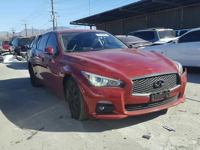 JN1BV7AP1FM344780 - 2015 INFINITI Q50 BASE RED photo 1
