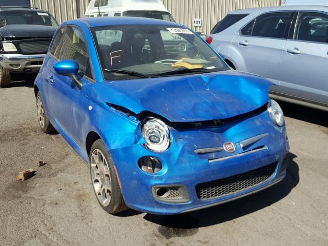 3C3CFFBR9FT755786 - 2015 FIAT 500 SPORT BLUE photo 1