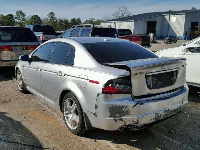 19UUA66238A004691 - 2008 ACURA TL SILVER photo 3