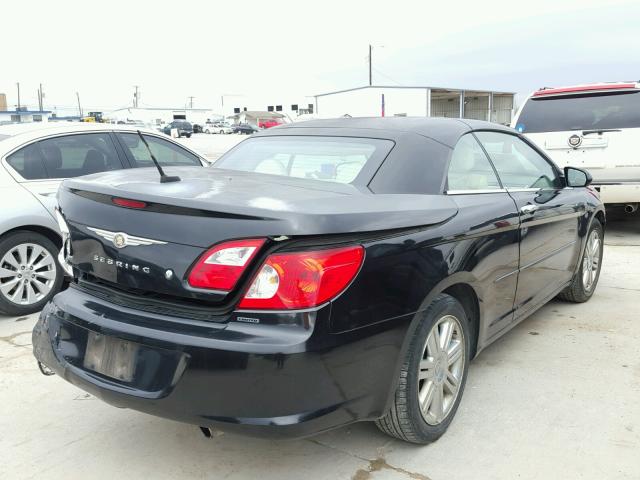 1C3LC65M78N147678 - 2008 CHRYSLER SEBRING LI BLACK photo 4