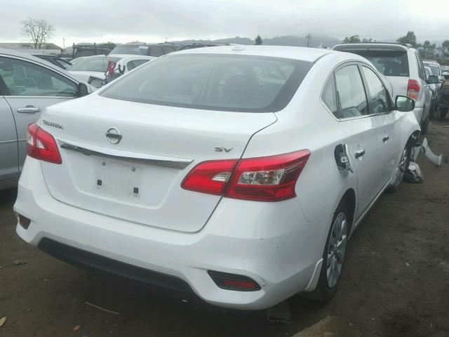 3N1AB7AP7GY219446 - 2016 NISSAN SENTRA S WHITE photo 4