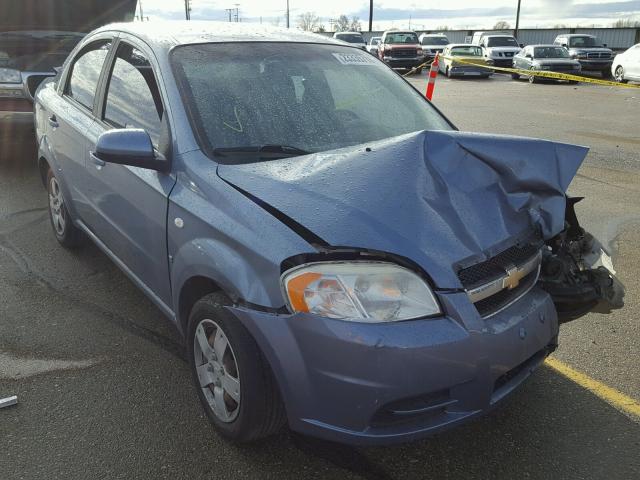 KL1TD56637B073220 - 2007 CHEVROLET AVEO BASE BLUE photo 1