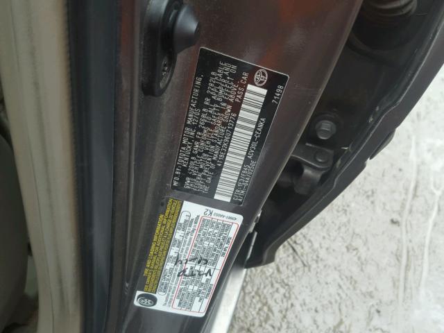 4T1BE32K96U713776 - 2006 TOYOTA CAMRY LE GRAY photo 10