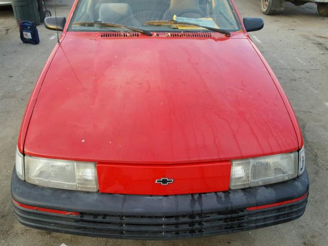 1G1JC34T4R7180209 - 1994 CHEVROLET CAVALIER R RED photo 9