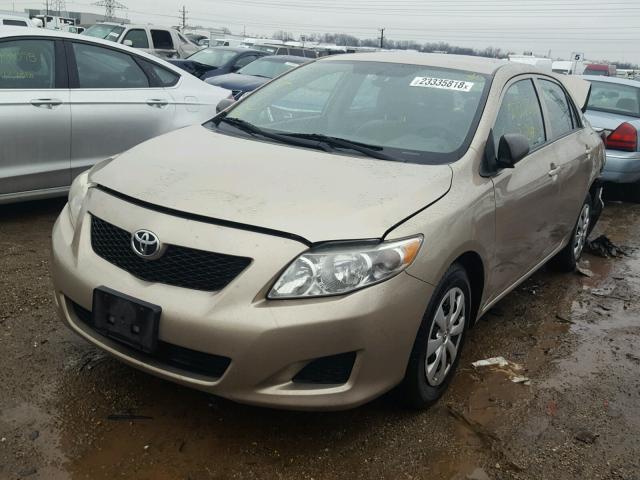 1NXBU4EE9AZ335370 - 2010 TOYOTA COROLLA BA TAN photo 2