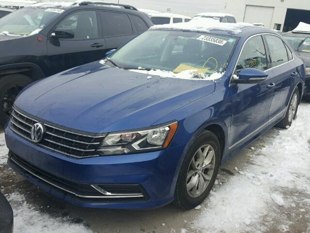 1VWAT7A36GC037668 - 2016 VOLKSWAGEN PASSAT BLUE photo 2