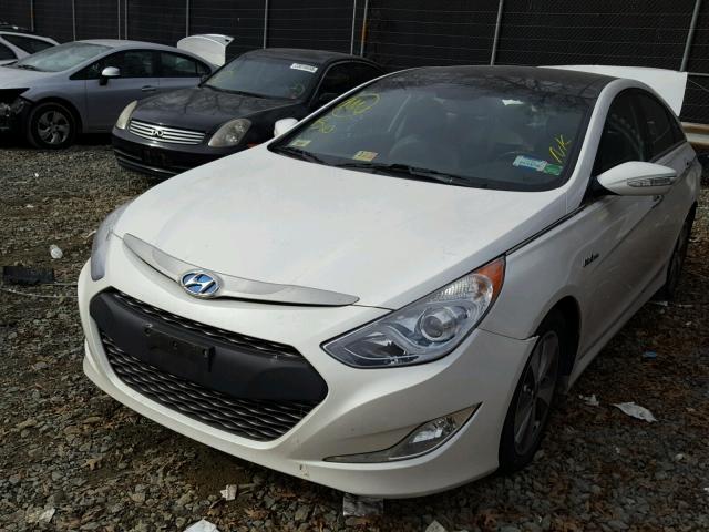 KMHEC4A40CA044242 - 2012 HYUNDAI SONATA HYB WHITE photo 2