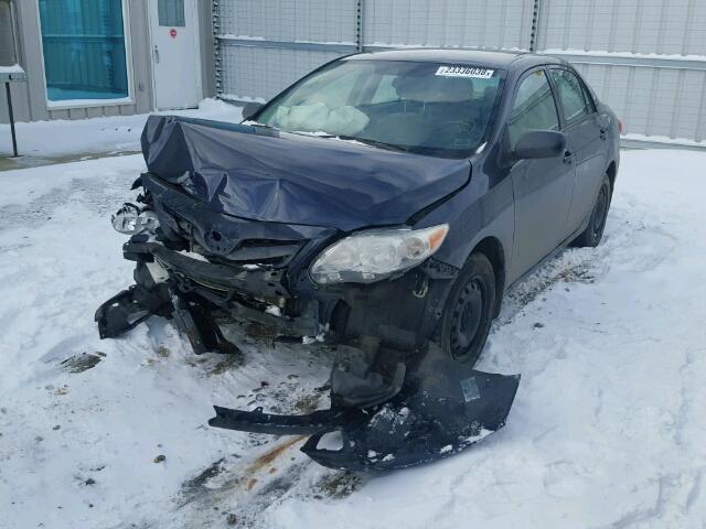 2T1BU4EE0BC575412 - 2011 TOYOTA COROLLA BA BLUE photo 2