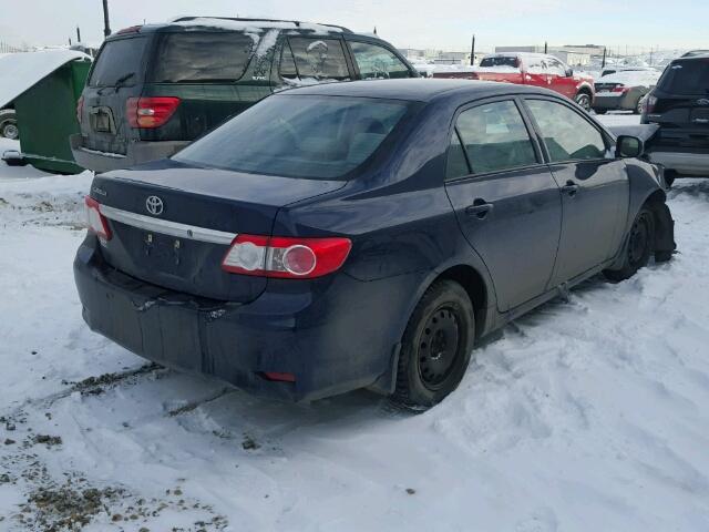 2T1BU4EE0BC575412 - 2011 TOYOTA COROLLA BA BLUE photo 4