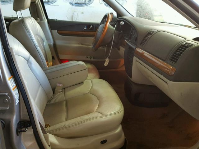 1LNHM97V62Y664266 - 2002 LINCOLN CONTINENTA TAN photo 5