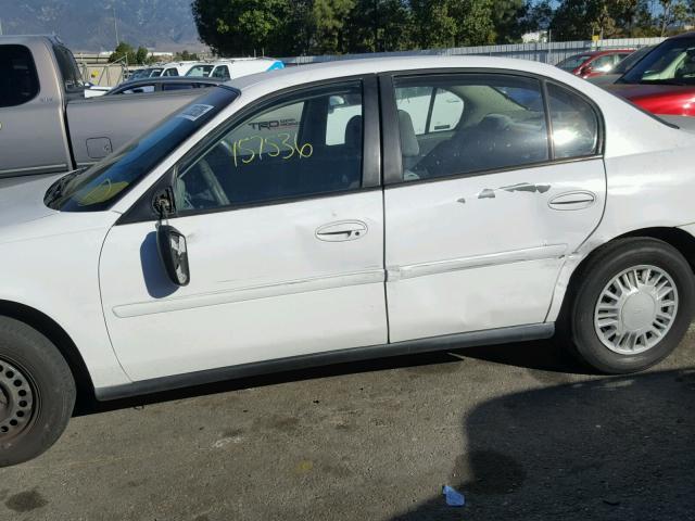 1G1ND52J616269320 - 2001 CHEVROLET MALIBU WHITE photo 9