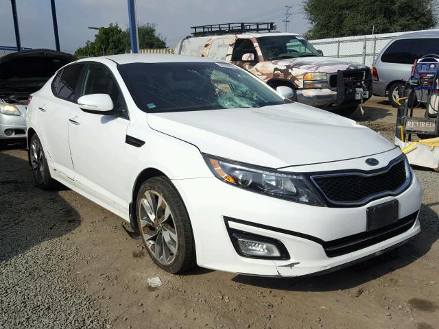 5XXGR4A76EG306102 - 2014 KIA OPTIMA SX WHITE photo 1