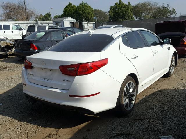 5XXGR4A76EG306102 - 2014 KIA OPTIMA SX WHITE photo 4