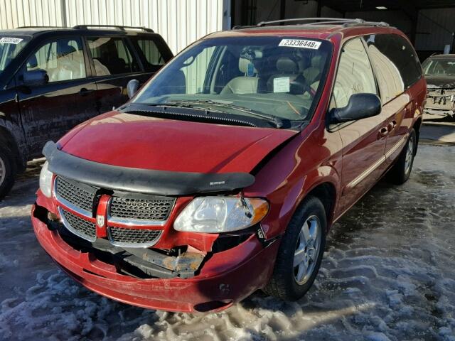 2D4GP54L23R139958 - 2003 DODGE GRAND CARA RED photo 2