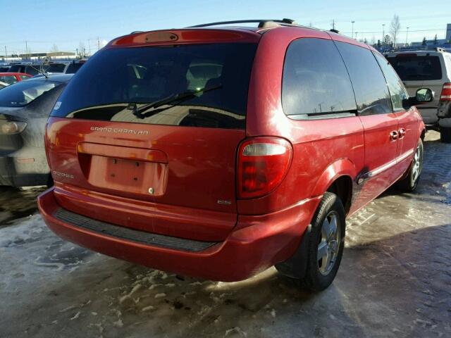 2D4GP54L23R139958 - 2003 DODGE GRAND CARA RED photo 4