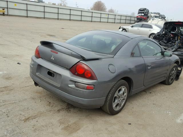 4A3AC44G02E042018 - 2002 MITSUBISHI ECLIPSE GS GRAY photo 4