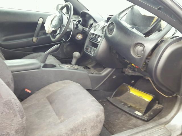 4A3AC44G02E042018 - 2002 MITSUBISHI ECLIPSE GS GRAY photo 5